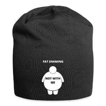 Ich schäme mich nicht FETT Lustiger frecher Spruch - Jersey-Beanie - Schwarz - Vorne