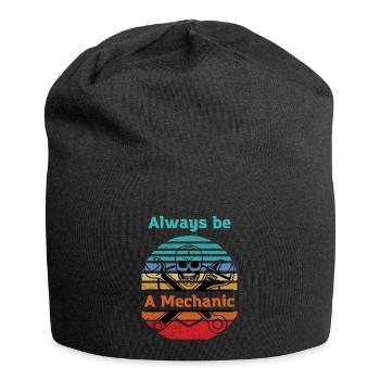 Mechanic forever Mechatronics technician Car lover - Jersey Beanie - black - Front
