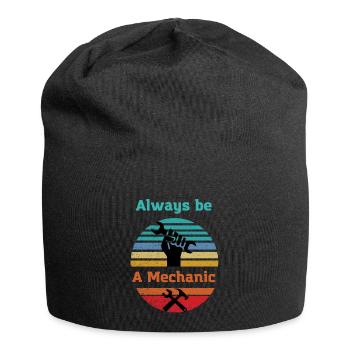 Mechanic forever Mechatronics technician Car lover - Jersey Beanie - black - Front