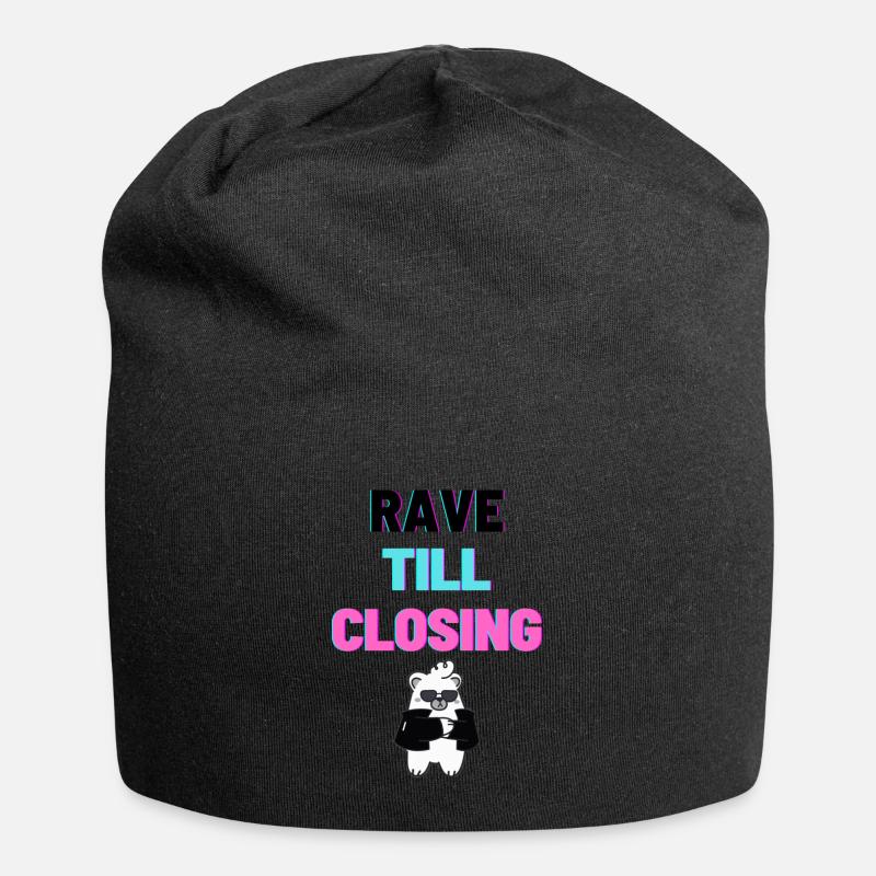Rave till closing dark - Jersey Beanie - black