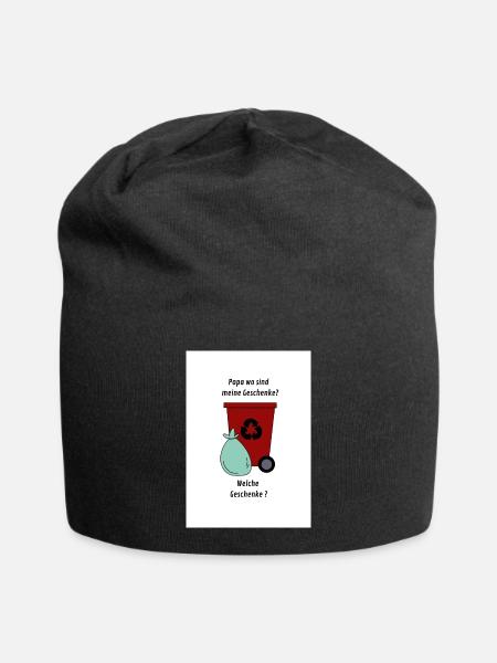 Geschenke? Wo? - Jersey-Beanie - Schwarz