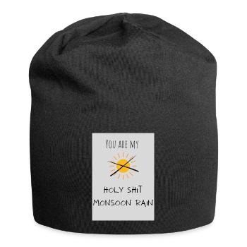 Holy Shit - Jersey-Beanie - Schwarz - Vorne