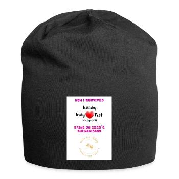 Whisky Indy Love Festival Wow I survived 2022 - Jersey Beanie - black - Front