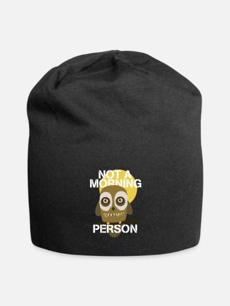 Not a morning person - Jersey Beanie - black