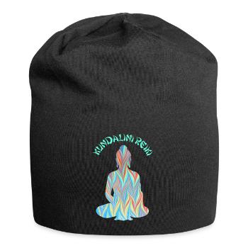 kundalini reiki mit buddha e 70 - Jersey-Beanie - Schwarz - Vorne