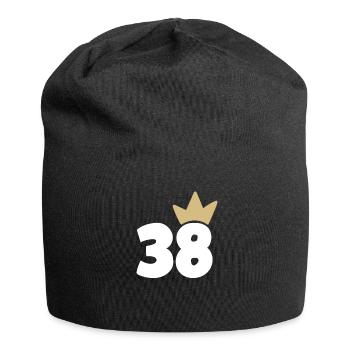 38 Krone Nummer 38 - Jersey-Beanie - Schwarz - Vorne
