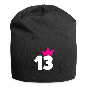 13 Krone Girl 13 - Jersey-Beanie - Schwarz - Vorne