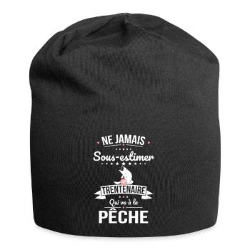 Sous-estimer une trentenaire qui va à la pêche - Bonnet en jersey - noir - Devant