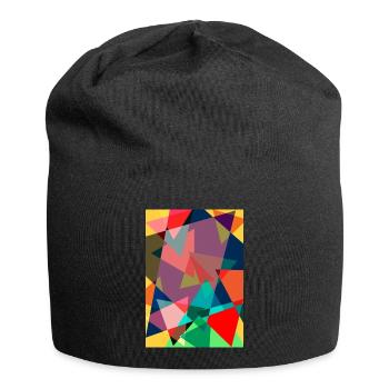 Peinture abstraite. Peinture abstraite - Bonnet en jersey - noir - Devant