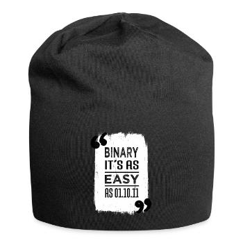 anonymous expect us awesome computer humour - Jersey Beanie - black - Front