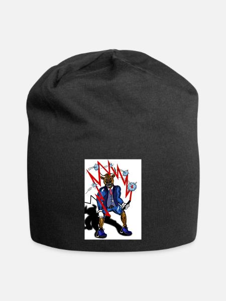 Skipping Bull - Jersey Beanie - black