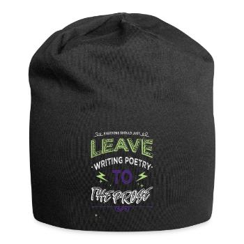 funny quote book quotes quote gift book literary - Jersey-Beanie - Schwarz - Vorne