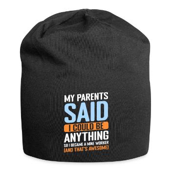 Miners underground treasures - Jersey Beanie - black - Front