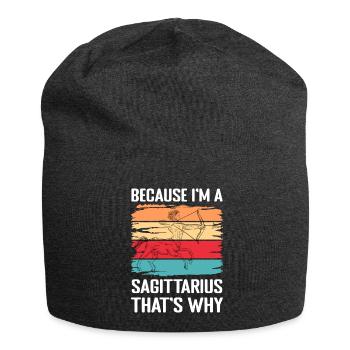 Zodiac sign Star Energy - Jersey Beanie - charcoal grey - Front