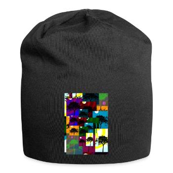 Tree art - Jersey-Beanie - Schwarz - Vorne
