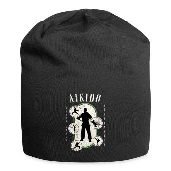 Aikido Martial Arts Martial Arts Fighter Vintage Retro - Jersey Beanie - black - Front