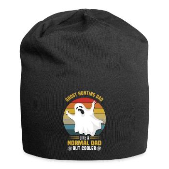 Geisterjäger | Vatertag Geister Spuk Geschenkideen - Jersey-Beanie - Schwarz - Vorne
