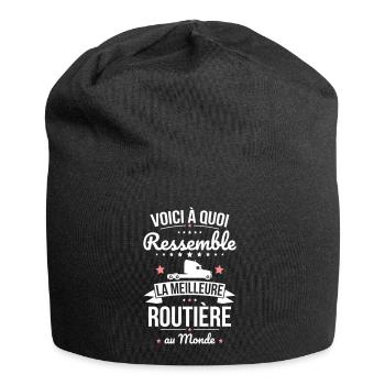 Voici à quoi ressemble la meilleure routière - Bonnet en jersey - noir - Devant