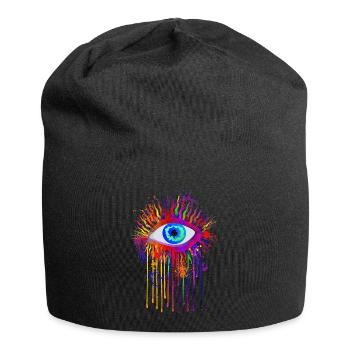 oeil - Bonnet en jersey - noir - Devant