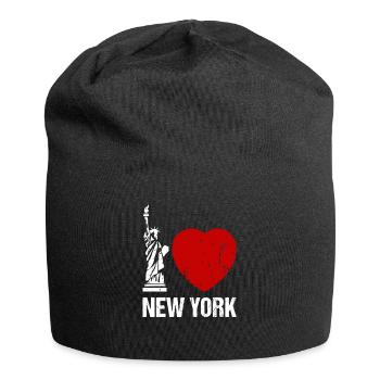 I love New York Herz NYC - Jersey-Beanie - Schwarz - Vorne