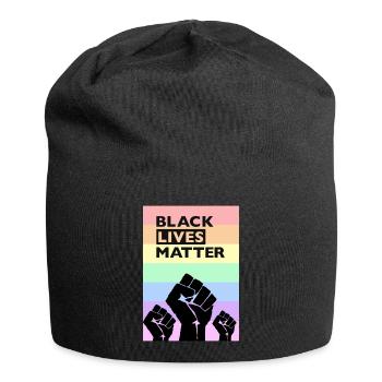 Black Lives Matter Rainbow - Jersey-Beanie - Schwarz - Vorne
