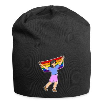 Parade Right-wing Gay Rainbow Flag Lgbt - Jersey Beanie - black - Front