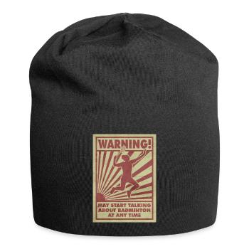 Chica de bádminton. Advertencia. Puede comenzar a - Bonnet en jersey - noir - Devant