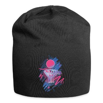Basketball Basketballer - Jersey-Beanie - Schwarz - Vorne