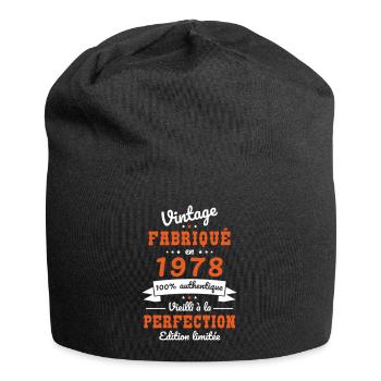Anniversaire 45 ans - Vintage 1978 - Bonnet en jersey - noir - Devant