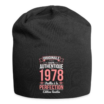 Anniversaire 45 ans - Originale - 1978 - Bonnet en jersey - noir - Devant