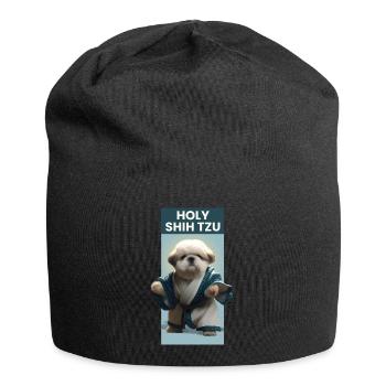 Funny Cute Shih Tzu - Jersey Beanie - black - Front