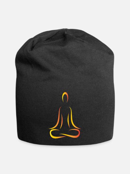 Meditation - Jersey Beanie - black