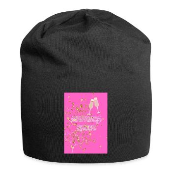 BIRTHDAY QUEEN - Jersey-Beanie - Schwarz - Vorne
