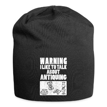 Avertissement J’aime parler de l’antiquité antique - Bonnet en jersey - noir - Devant