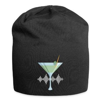 Bière Vin Whisky Schnaps Alcool - Bonnet en jersey - noir - Devant