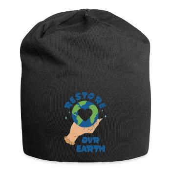 Restoring the Earth - Jersey Beanie - black - Front