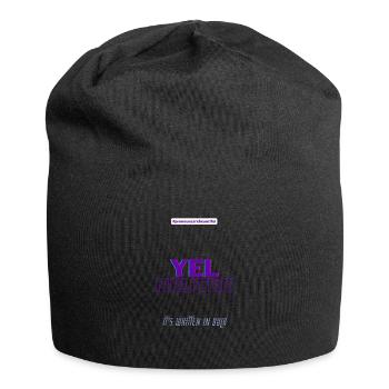 #pronounsarebeautiful yel/neutre - Bonnet en jersey - noir - Devant