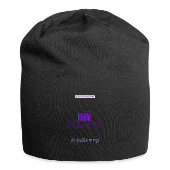 #pronounsarebeautiful im/neutre - Bonnet en jersey - noir - Devant