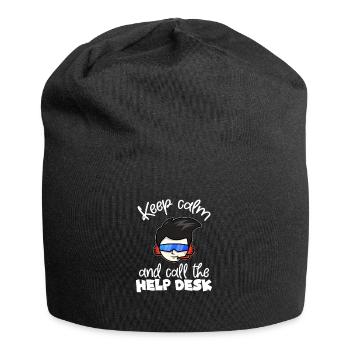 Help Desk Hero, Help Desk Technician - Jersey Beanie - black - Front