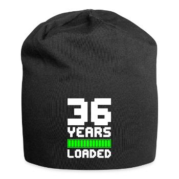 36 Years Loaded 36. Geburtstag - Jersey-Beanie - Schwarz - Vorne