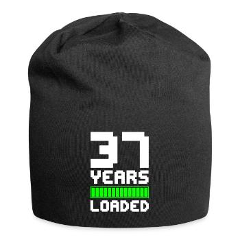 37 Years Loaded 37. Geburtstag - Jersey-Beanie - Schwarz - Vorne