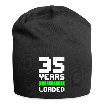 35 Years Loaded 35. Geburtstag - Jersey-Beanie - Schwarz - Vorne