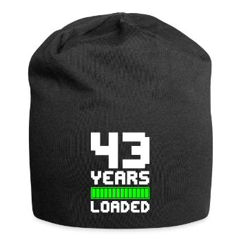 43 Years Loaded 43. Geburtstag - Jersey-Beanie - Schwarz - Vorne