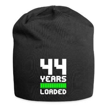 44 Years Loaded 44. Geburtstag - Jersey-Beanie - Schwarz - Vorne