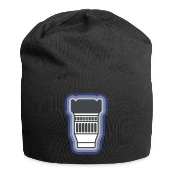 Camera Lens - Jersey Beanie - black - Front