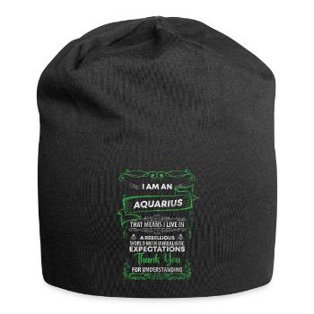 Superstition d’anniversaire du Verseau - Bonnet en jersey - noir - Devant