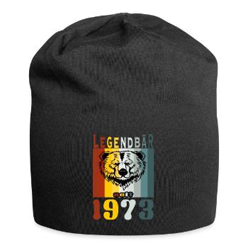 Legendär seit 1973. - Jersey-Beanie - Schwarz - Vorne