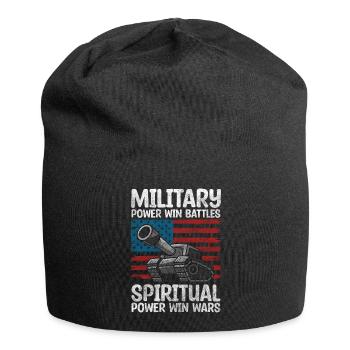 Véhicule de combat de guerre - Bonnet en jersey - noir - Devant