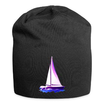 Sailing Sailing Sailing Sailing Sailboat - Jersey Beanie - black - Front