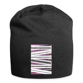 INKOMPETENZKOMPENSATIONSKOMPETENZ - Jersey-Beanie - Schwarz - Vorne